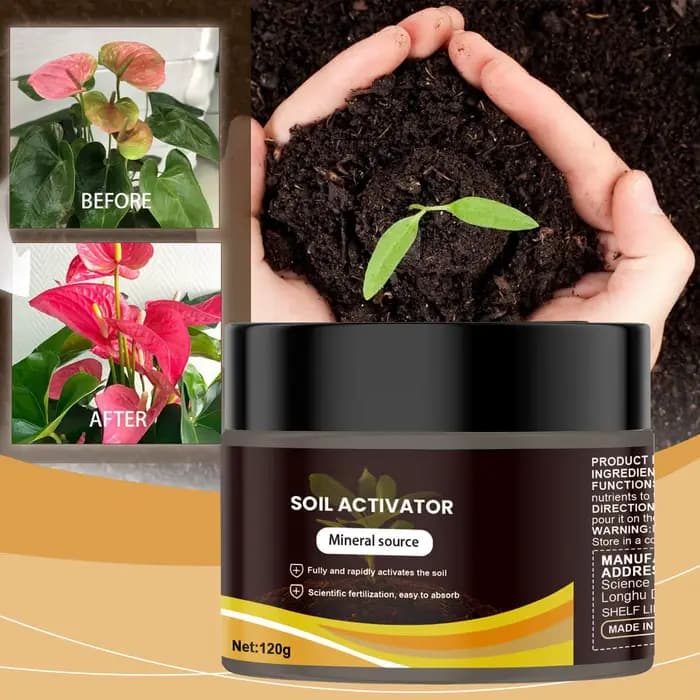 Conditionneur et activateur de sol qui stimule l'absorption des nutriments et réduit l'accumulation de sel pour les