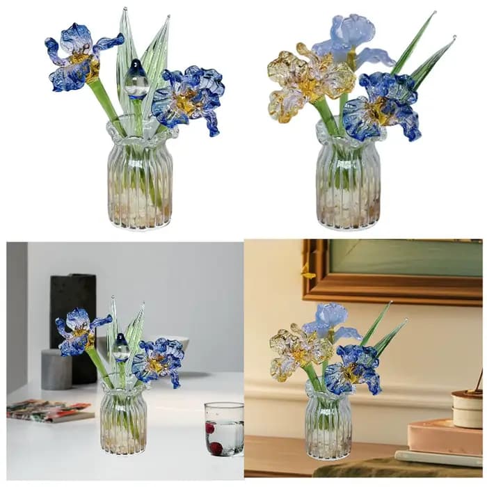 Vase en verre, décoration élégante