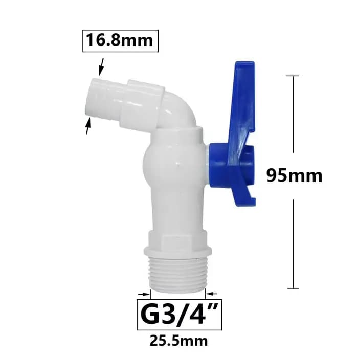 Adaptateur de robinet de réservoir IBC S60X6, robinet de jardin à filetage grossier à connexion rapi
