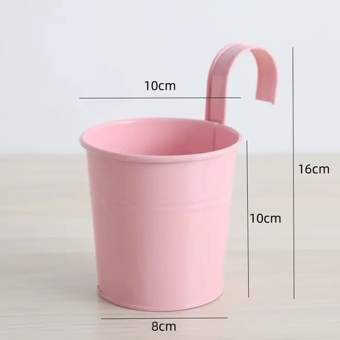 Pots de plantes suspendus pour la décoration de la maison, en fer avec crochets pour arrangements fl