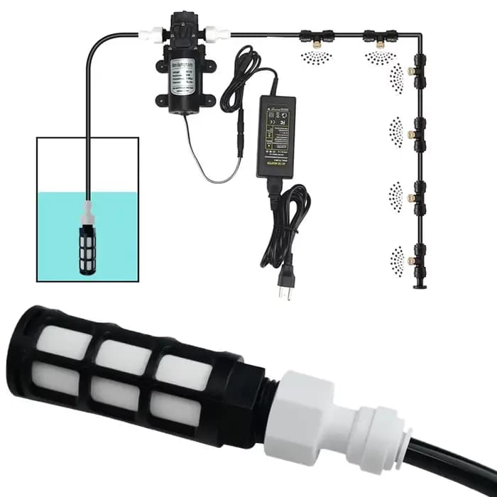 Filtre en ligne auto-amorçant universel 6-10 mm à connexion rapide, pré-filtre en coton PP pour syst