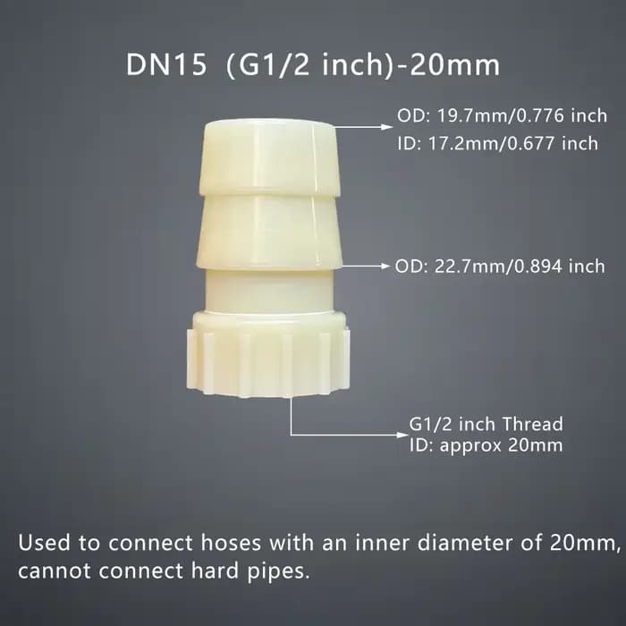 Connecteur de tuyau femelle G1/2 pouces DN15, filetage intérieur, accessoires de pompe à eau, raccor