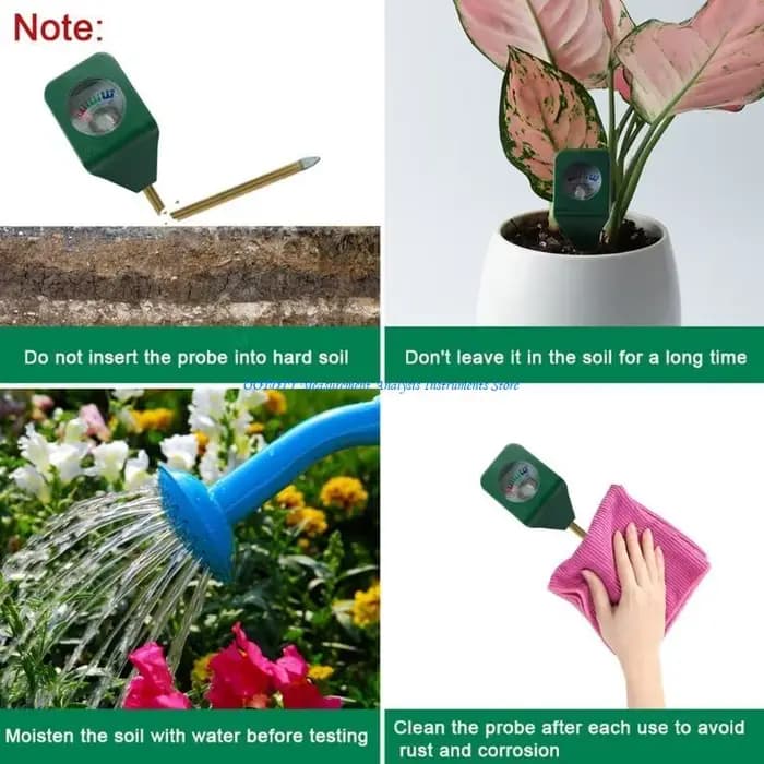 367d Hygromètre portable adapté aux jardins soins pelouse