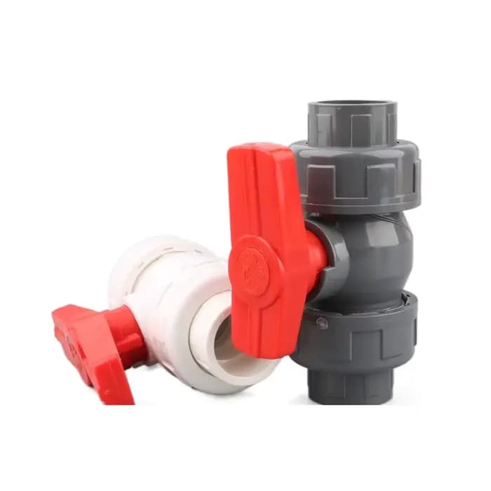 1pc PVC Union robinet à tournant sphérique 20 25 32 40 50mm tuyau d'eau robinet à tournant sphérique