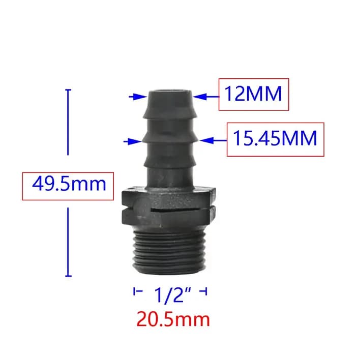 Connecteurs de tuyau d'eau, filetage 1/2 3/4 1 pouce à 16mm 20mm 25mm 32mm, 1/2 3/4 1 ", Tube Pe, 4