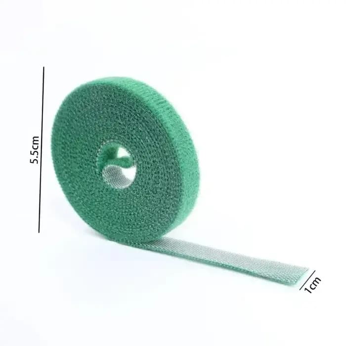Bandes de ruban de fixation réutilisables pour plantes, auto-adhésif, câble en nylon vert, crochet r