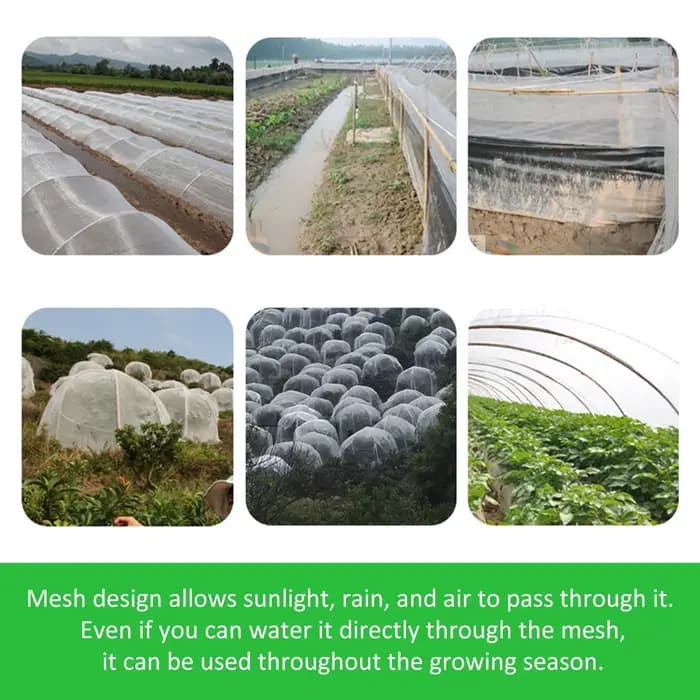 Filet de Protection contre les insectes de jardin, 60 mailles, pour fleurs, serre, plantes, fruits,