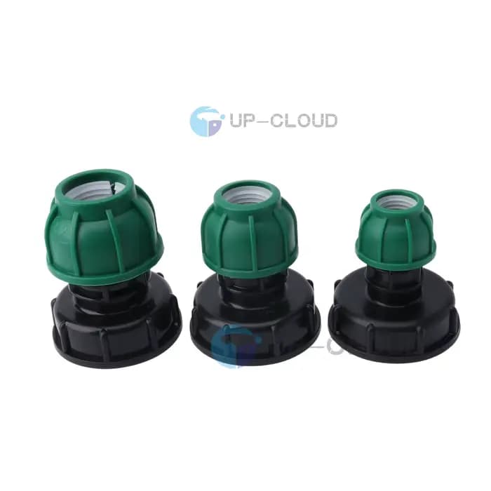 Raccords de réservoir IBC S60 réservoir IBC à adaptateur de tuyau PE 20/25/32mm connecteur rapide d'