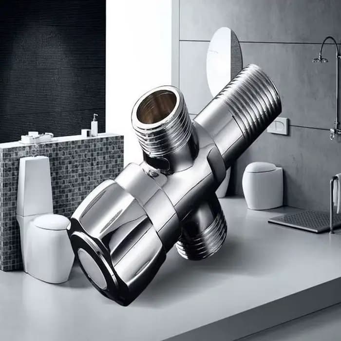 Vanne d'angle à double sortie en cuivre, accessoires de cuisine, appareils de vaccination, G1, 2