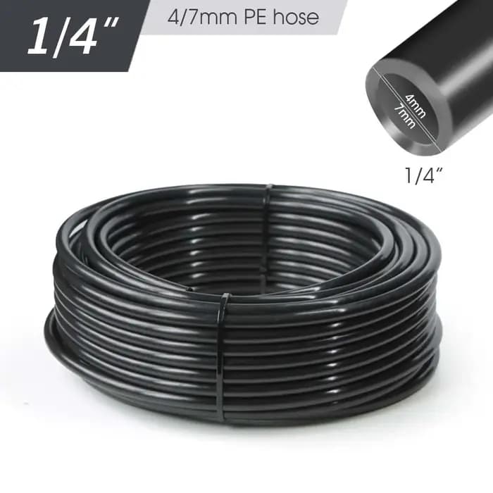 50-5m jardin 1/4 ''5/8mm 3/8" 1/2 ''PE tuyau gratuit bricolage jardinage système d'arrosage automatique poinçonnage