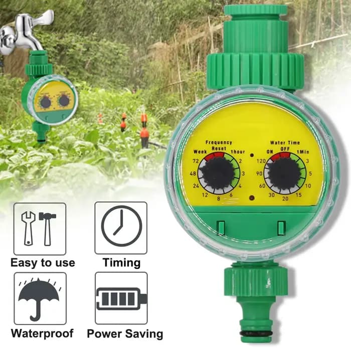 Minuterie d'arrosage de jardin, contrôleur d'irrigation mécanique automatique, Valve Programmable, t