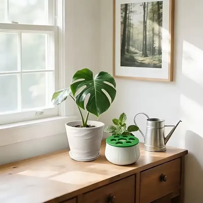 Pot de plantation de régénération d'oignons verts imprimé en 3D