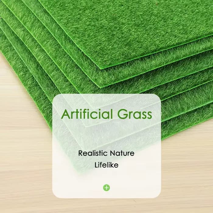 2 pièces gazon artificiel jardinage extérieur gazon pelouse synthétique fausse herbe tapis Faux Micr
