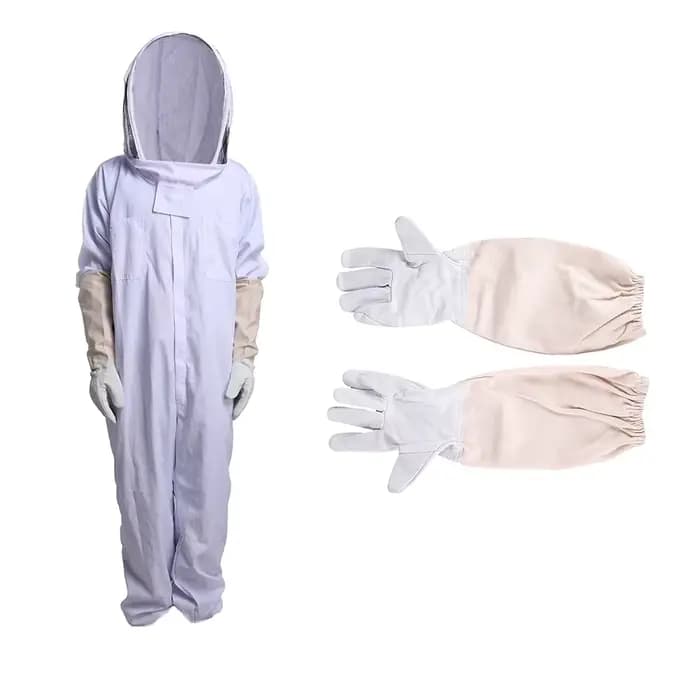 Combinaison pour apiculture complète, combinaison en tissu, voile, capuche, gants, chapeau, Jaket, c