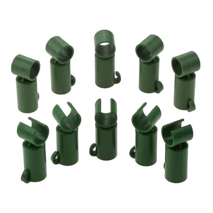 Connecteur de Support d'étagère pour plantes de serre agricole en plastique, 10 pièces, pour tuyaux