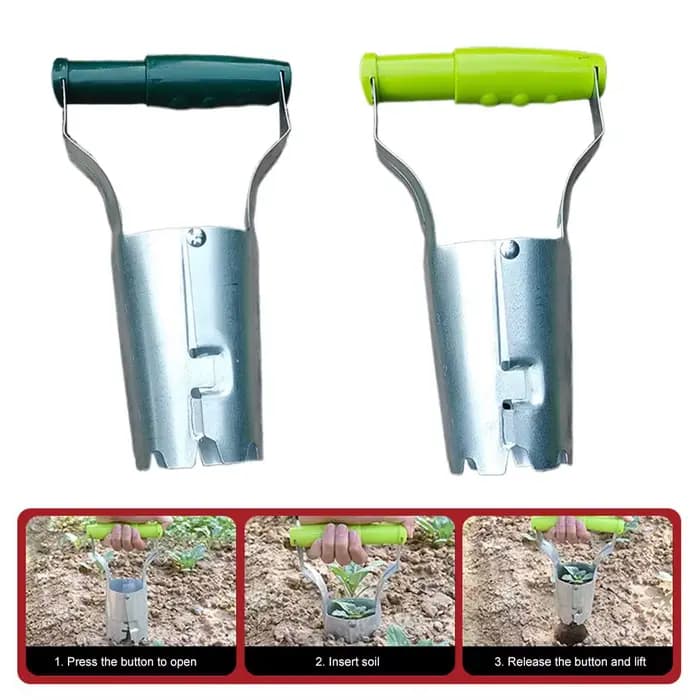 Transplantoir de semis, outil de transplantation de fleurs et de légumes, outils de plantation cylindriques pour jardinage agricole