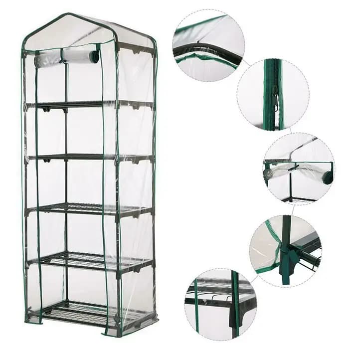 Couverture chauffante de jardin transparente en PVC