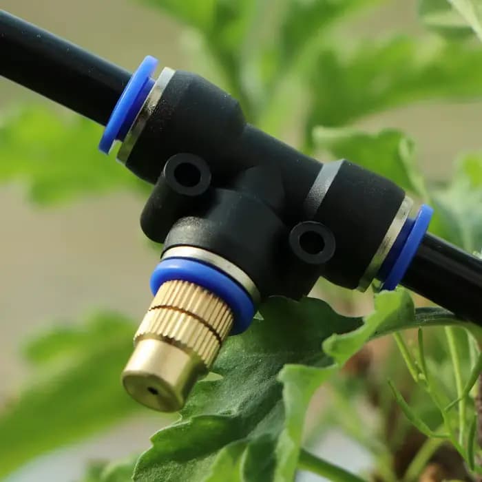 Kit d'atomiseur à buse en laiton réglable pour jardin extérieur 30-5M, tuyau de 5/8mm, nébulisation,