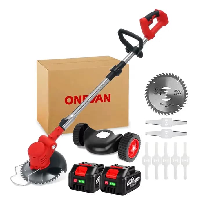Tondeuse à gazon électrique sans fil 20000 tr/min, coupe-herbe réglable, outils de jardinage, batter