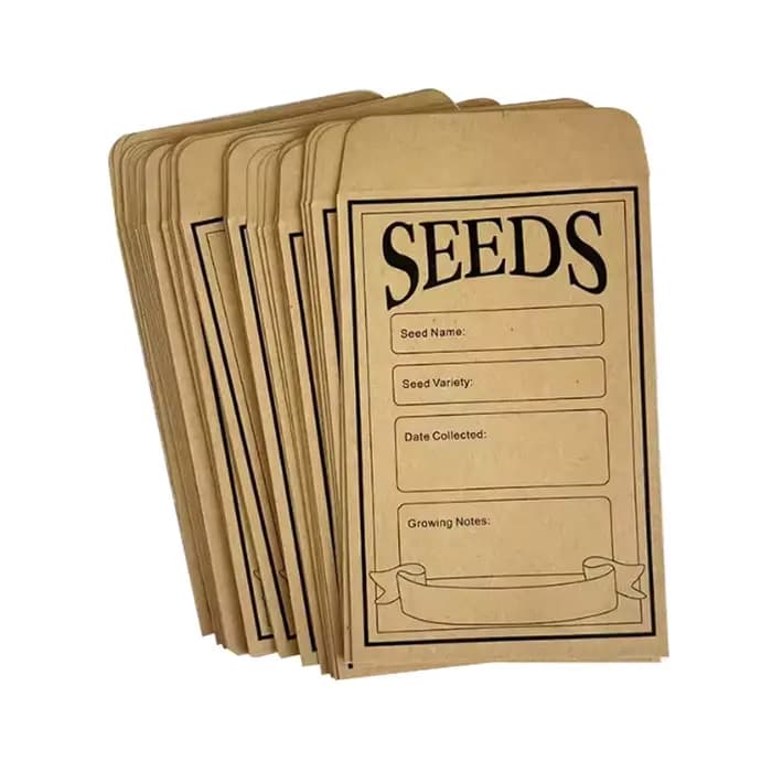 1 ensemble de classeurs de rangement pour graines de jardin, journal de 5 pouces avec 50 enveloppes