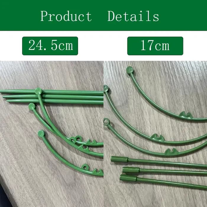 Support de plante verte durable, demi-rond, facile à utiliser, support de piquet de jardin parfait,