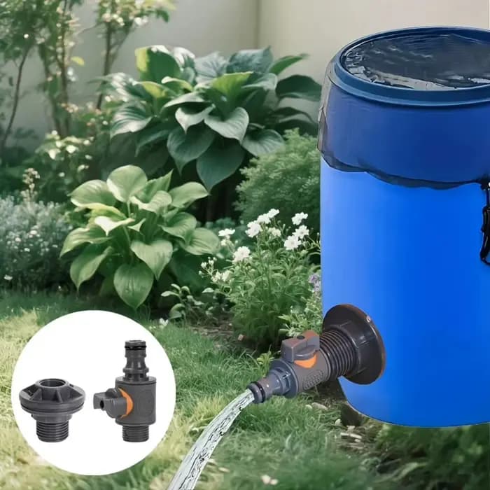 Connecteur de réservoir d'eau en PVC avec ruban adhésif 3/4