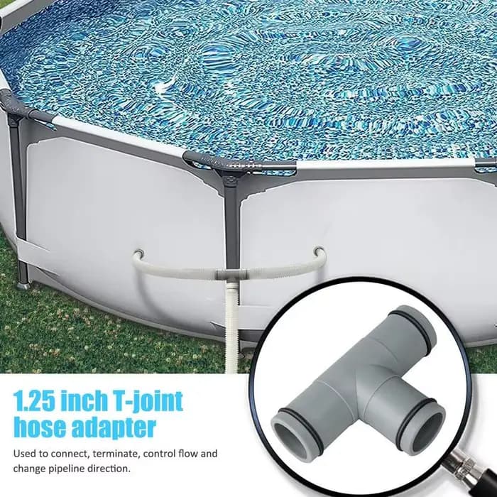Connecteur de pompe de piscine en forme de T, connecteur de tuyau de 32mm, accessoires de Joint de p