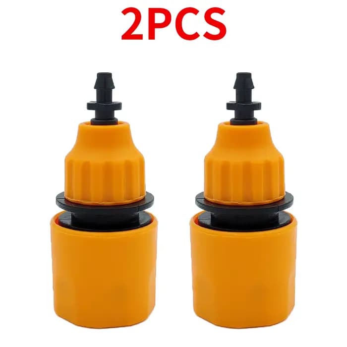 WUJIE 2 pièces adaptateur à raccord rapide avec connecteur barbelé 1/4 (ID 4mm) ou 3/8 pouces (8mm)