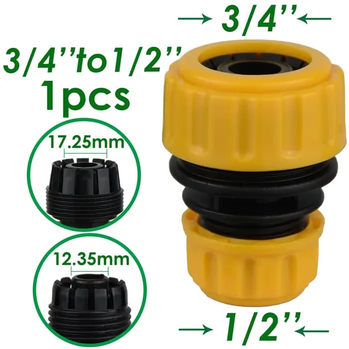 KESLA 1 3/4 1/2 pouces tuyau d'eau de jardin connecteur rapide coupleur d'extension de tuyau raccord