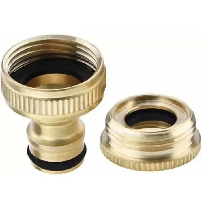 Adaptateur de raccord de robinet de jardin, connecteur de tuyau universel en laiton doré, adaptateur