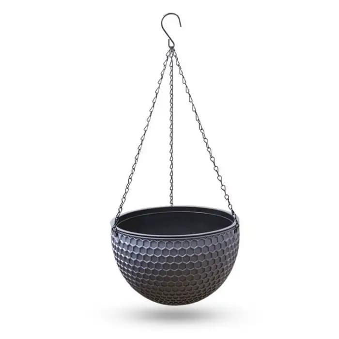 Nouveau Pot de fleur de tissage d'imitation en plastique suspendu Pot de fleur hydroponique extérieu