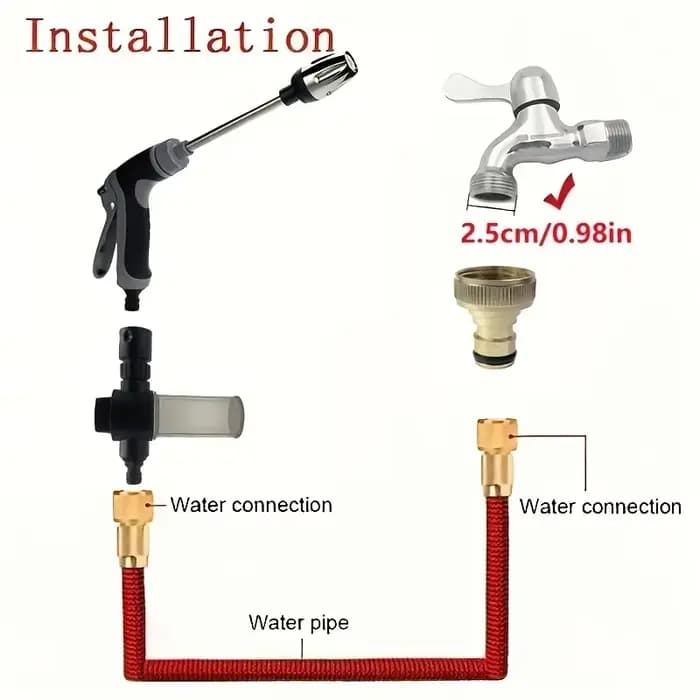 Pistolet de lavage haute pression portable 2026 pour voitures, outil de nettoyage automobile, arrose