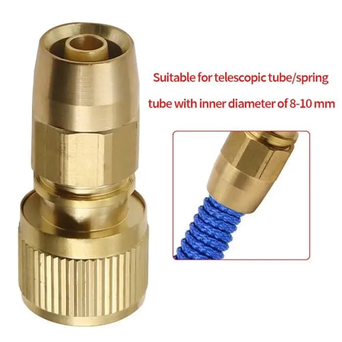 Connecteur d'Arrosage du Robinet en Laiton, Tuyau Extensible pour le Jardin, Dispositif d'Irrigation