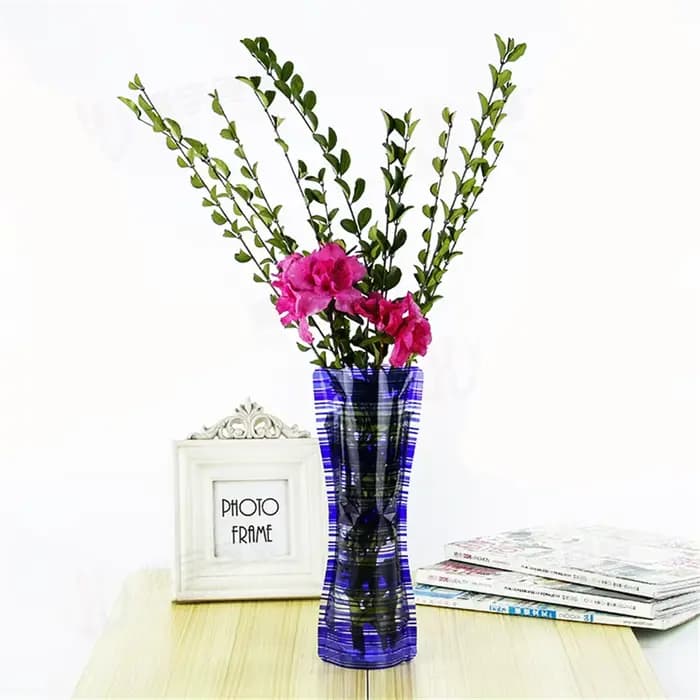 Vase à fleurs pliable en PVC écologique