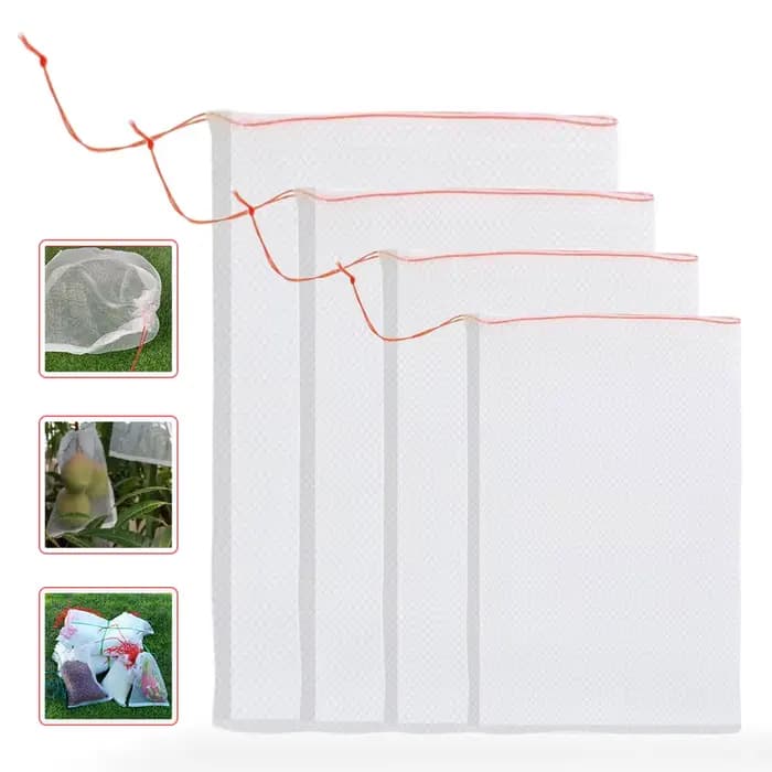 Sac en filet en Nylon, sacs de protection pour fruits, pour verger, raisin, pomme, Anti-oiseaux, lut