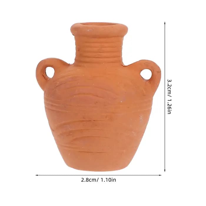Mini pot de fleurs en terre cuite au design vintage