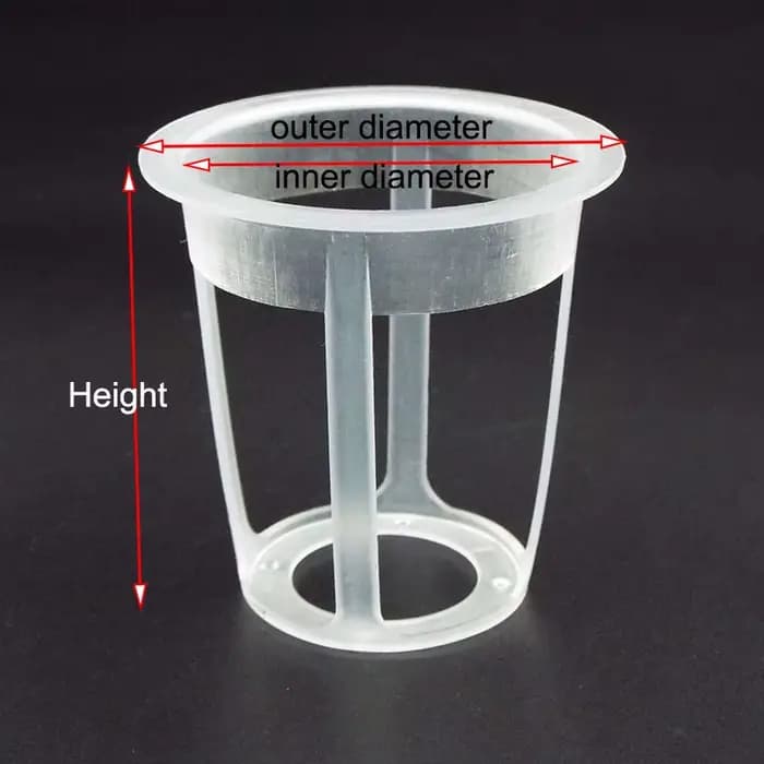 Pot de Culture Hydroponique en Maille pour Plantes, Filet de Colonisation, Porte-Gobelet Vertical po