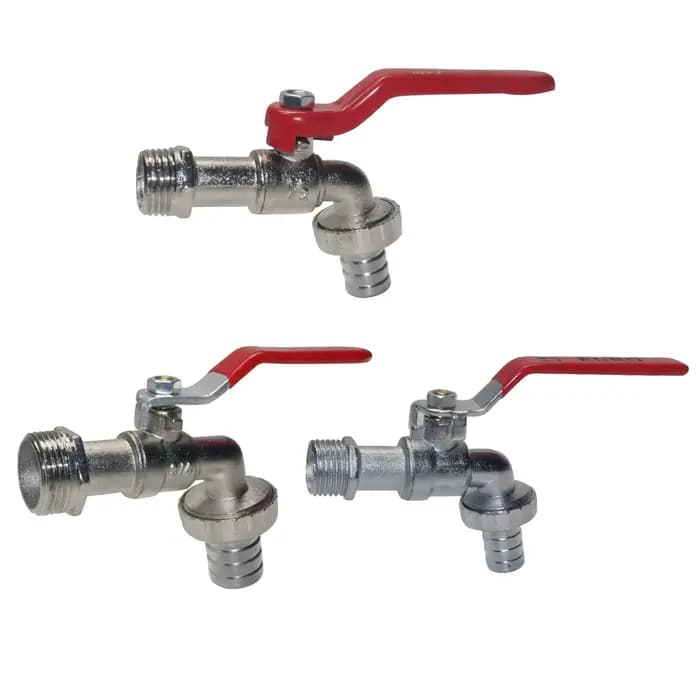 Outils de jardin robinet d'eau en laiton 3/4 ''1/2" extérieur et intérieur utilisé levier marche/arr