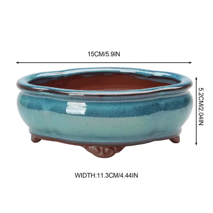 Pots à fleurs en céramique avec trou de drainage