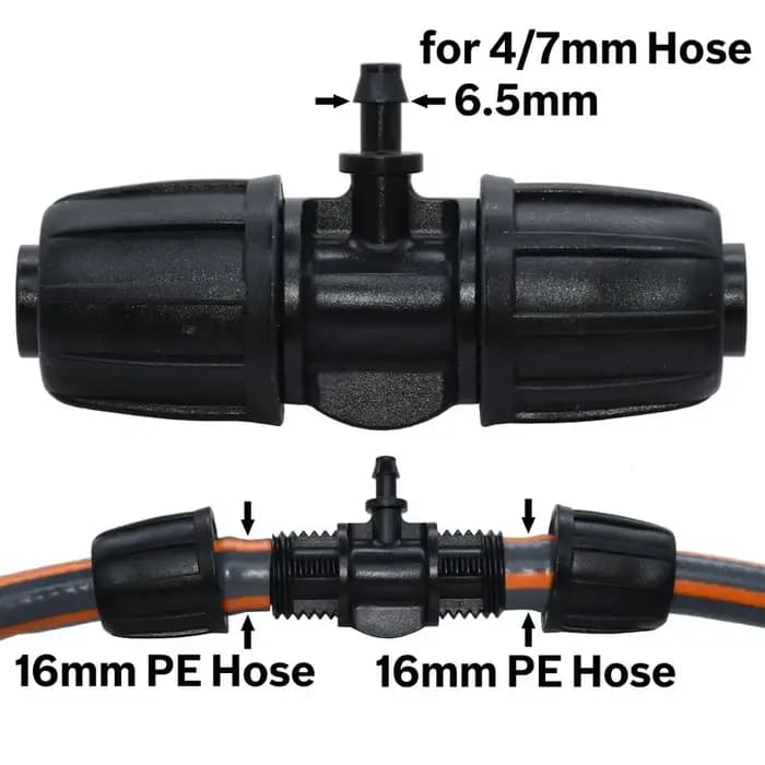 KESLA-Connecteur de tuyau en T avec verrouillage fileté, adaptateur d'eau d'irrigation de jardin ver