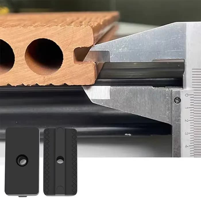 Clip de pont Composite en queue d'aronde, 100 pièces, facile à assembler, pour sol extérieur, cour,