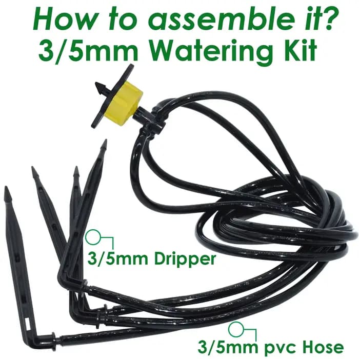 KESLA D'irrigation Goutte À Goutte de Serre 4 Voies 3/5mm Goutte À Goutte Flèche 2 Voies Émetteur BR