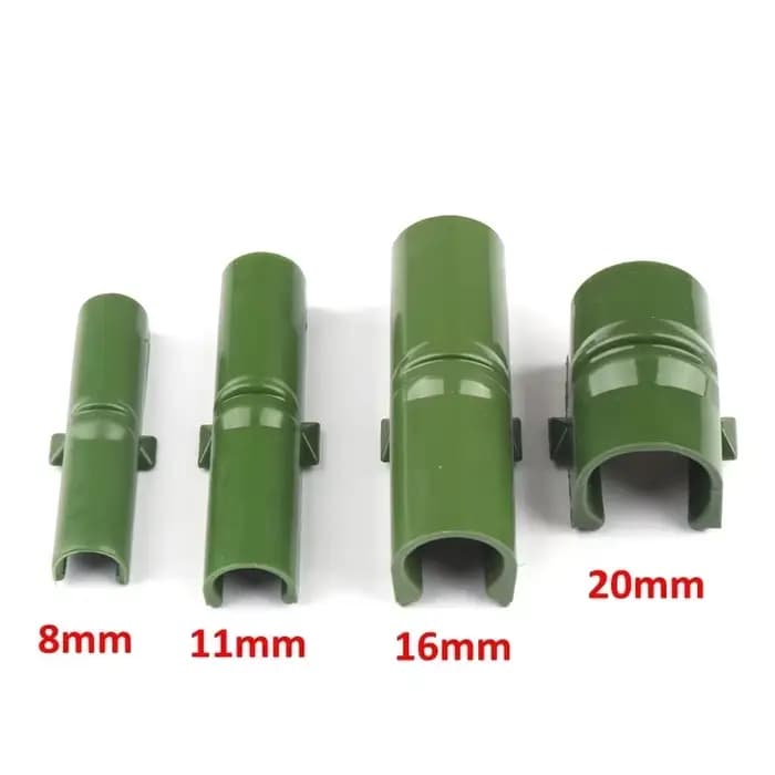 Clips de Film de tuyau de serre, cadre de fixation en plastique vert, pince de Tube, raccords de fil