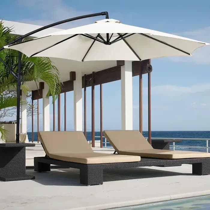 2/2.7/3m Protection UV Parasol Parasol Parapluie De Jardin De Couverture de Couverture De Parapluie