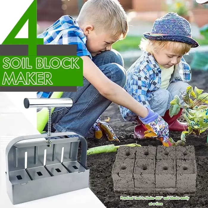 Fabricant de 4 blocs de sol pour semis portables