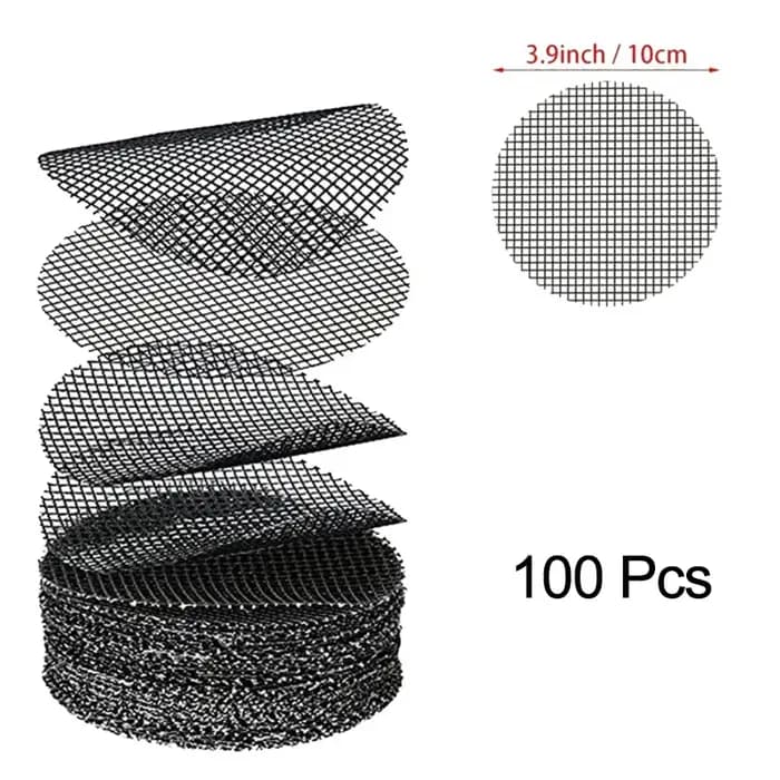 50/100 pièces trou de Pot maille tampon grille ronde