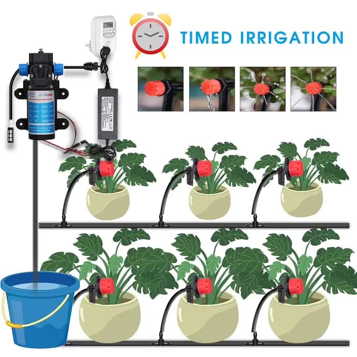 Pompe auto-amorçante 60W, système d'arrosage de jardin, alimentation électrique, synchronisation 5-3