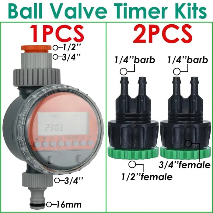 Valve à Bille d'Irrigation existent LCD Contrôleur Électronique