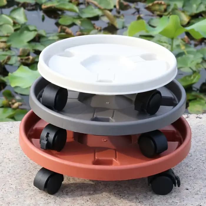 Déménageur de plantes avec roulettes, support de plantes, rouleau universel, base mobile pour pot de