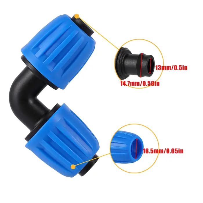 Connecteur de verrouillage de tuyau 1/2 "